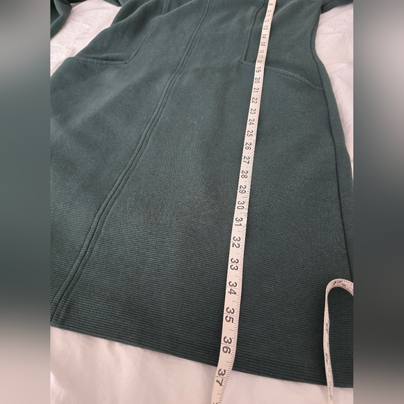 Boden Ellen Ottoman Dress Pine Green Textured Knit Pockets US 10R - Picture 11 of 14